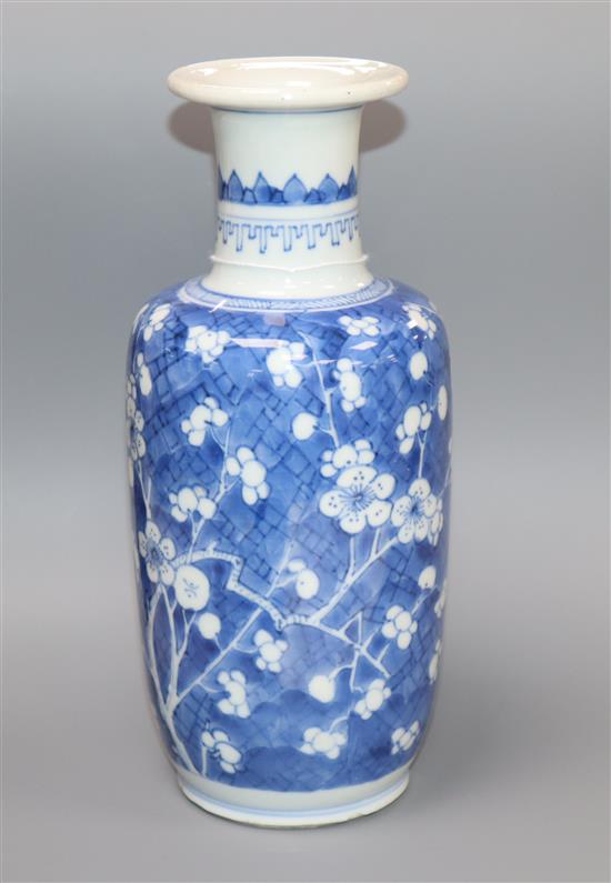 A Chinese Kangxi period blue and white vase